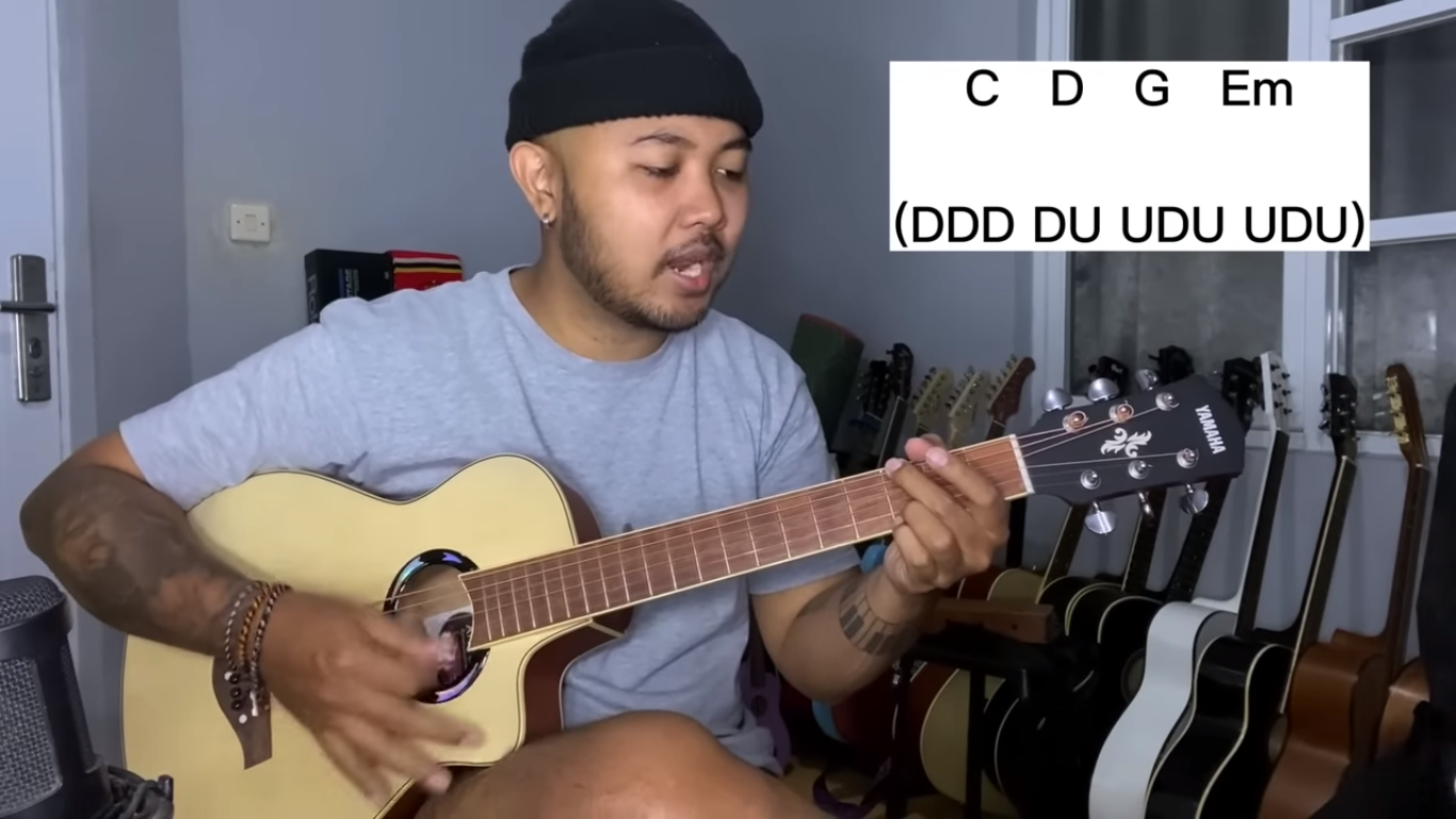 LAGU SUPER GAMPANG UNTUK PEMULA GITAR! CUMA 4 CHORD DARI AWAL SAMPE AKHIR!